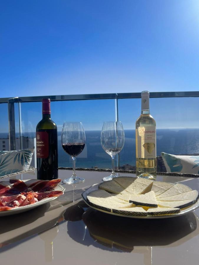 Апартаменты Sunset Waves Benidorm Julieta Vistas Al Mar Premium 200 Mt2 Con Jacuzzi En Terraza Экстерьер фото