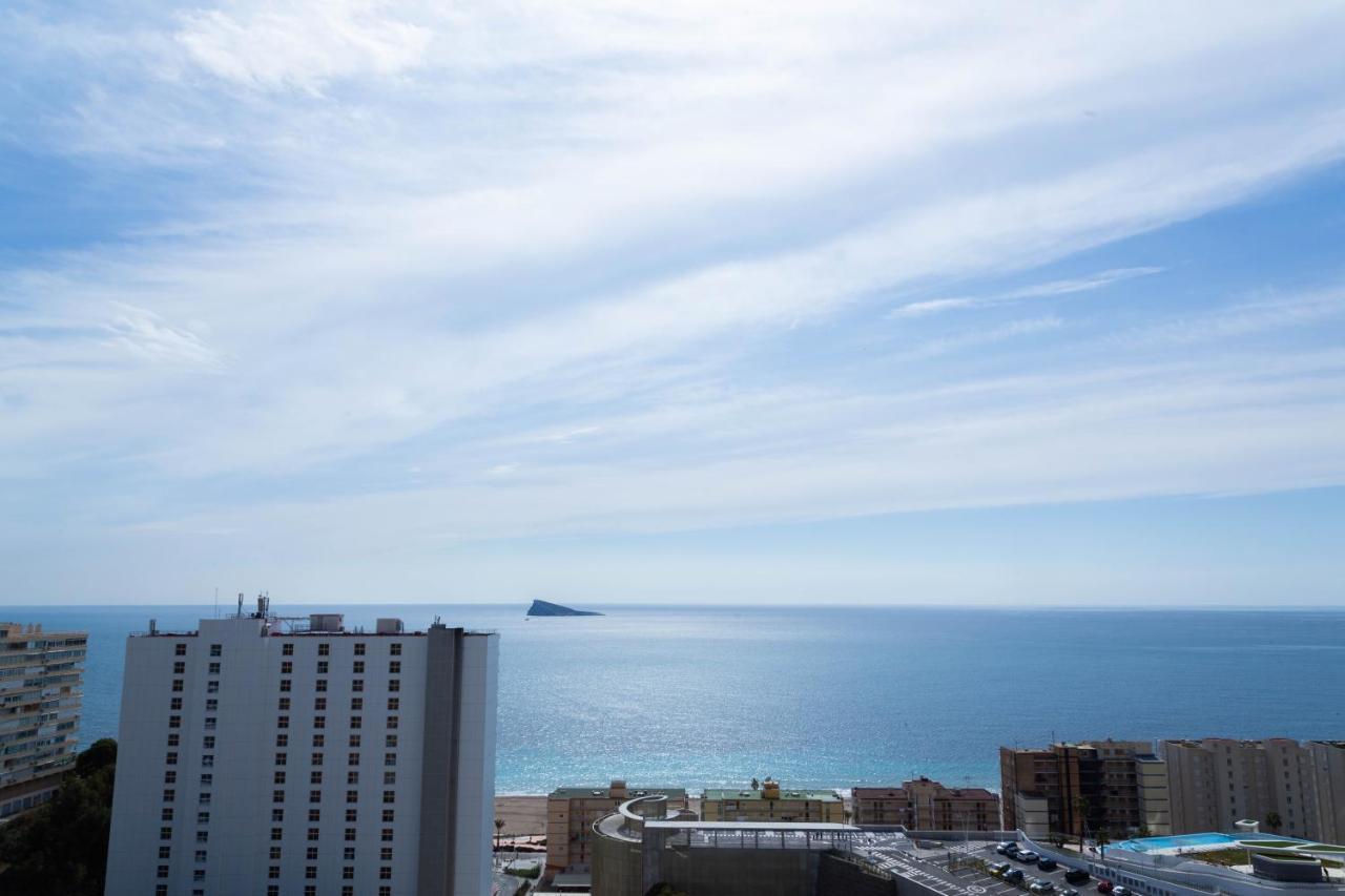 Апартаменты Sunset Waves Benidorm Julieta Vistas Al Mar Premium 200 Mt2 Con Jacuzzi En Terraza Экстерьер фото