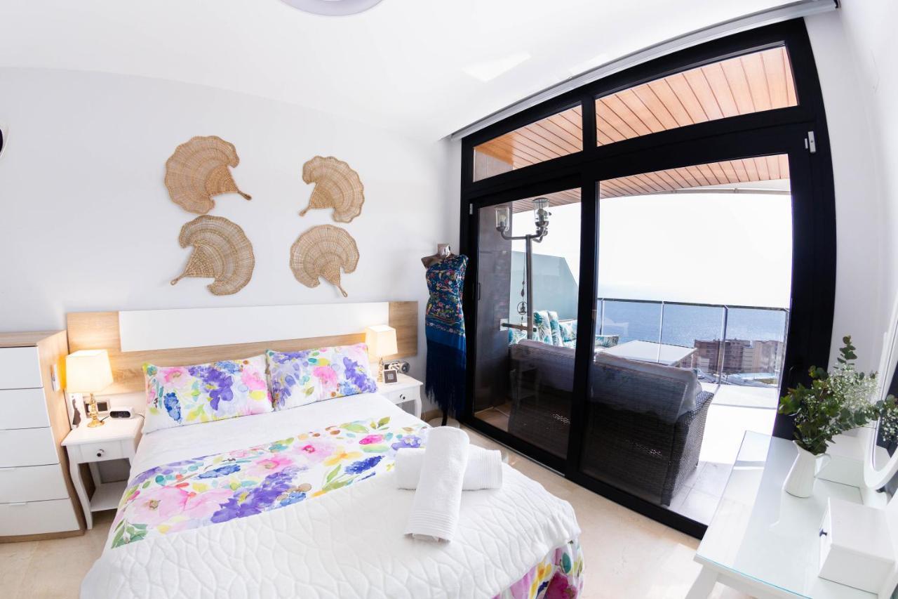 Апартаменты Sunset Waves Benidorm Julieta Vistas Al Mar Premium 200 Mt2 Con Jacuzzi En Terraza Экстерьер фото