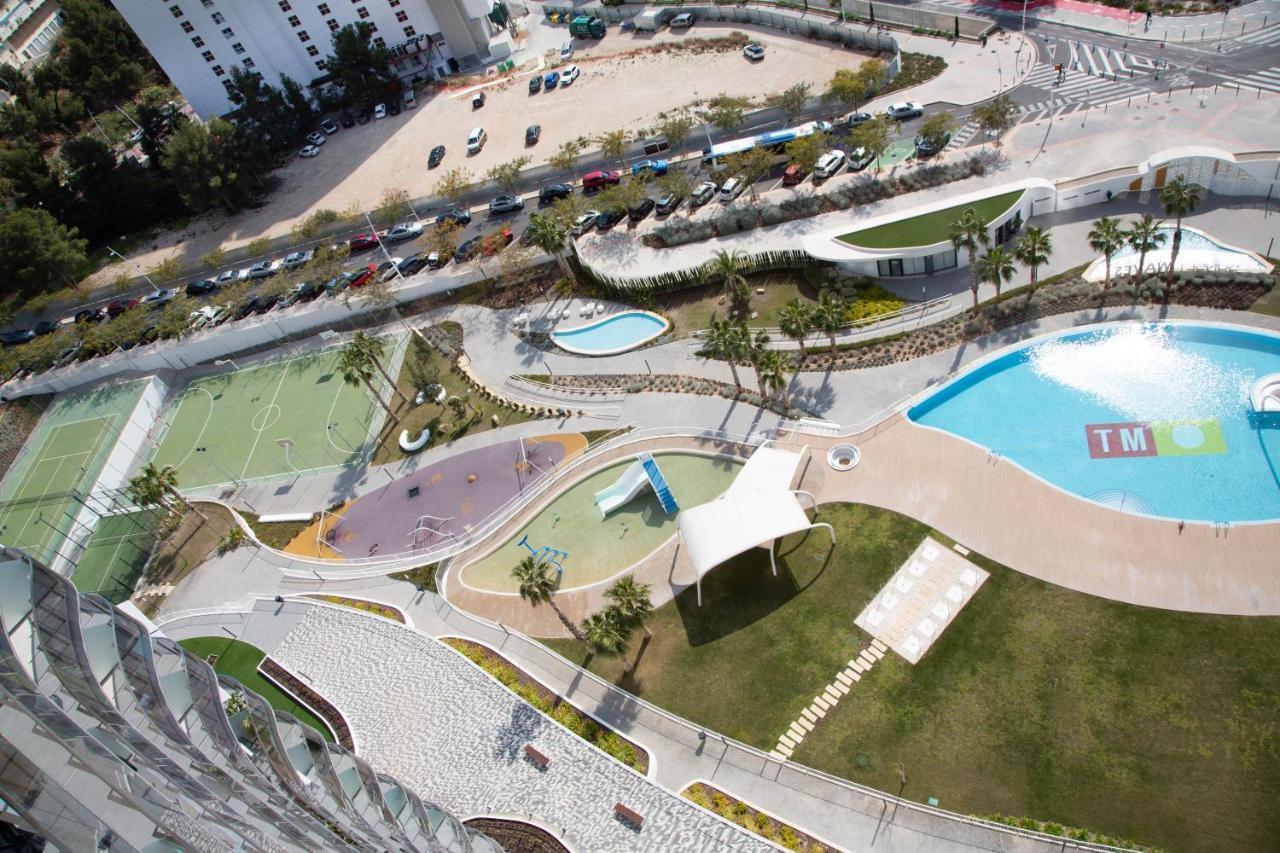 Апартаменты Sunset Waves Benidorm Julieta Vistas Al Mar Premium 200 Mt2 Con Jacuzzi En Terraza Экстерьер фото